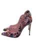 Christian Louboutin Hot Chick 100 Pink Limited Edition Dr Bored Print Patent Leather High Heel Pumps