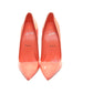 Christian Louboutin So Kate 120 Orange Patent Leather High Heel Pumps