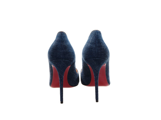 Christian Louboutin So Kate 120 Denim High Heel Pumps