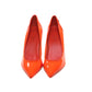 Christian Louboutin Sporty Kate Orange Patent Leather High Heel Pumps