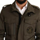 Dolce & Gabbana Green Cotton DG Love Blouson Coat Jacket