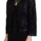 Dolce & Gabbana Black Lace Sheer Corset Organza Silk Jacket