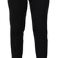 Dolce & Gabbana Black High Waist Tapered Trouser Pants