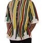 Dolce & Gabbana Multicolor Striped Linen Cotton Shirt