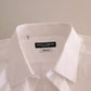 Dolce & Gabbana White GOLD Formal Cotton Tuxedo Dress Shirt