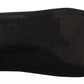 Dolce & Gabbana Black Devotion Leather Pointy Flats Shoes