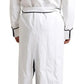 Dolce & Gabbana White Linen Belted Robe DG Logo Sleepwear