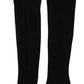 Dolce & Gabbana Black Wool Knit Calf Long Women Accessory Socks