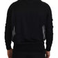 Dolce & Gabbana Black Polyester Crewneck Men Pullover Sweater