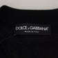 Dolce & Gabbana Black Polyester Crewneck Men Pullover Sweater