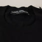 Dolce & Gabbana Black Wool Silk Napoleon Gold Sweater