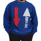 Dolce & Gabbana Blue DGWAY Cotton Crewneck Pullover Sweater