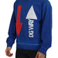 Dolce & Gabbana Blue DGWAY Cotton Crewneck Pullover Sweater