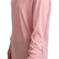 Dolce & Gabbana Pink V-neck Women Pullover Cashmere Sweater