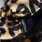 Dolce & Gabbana Gold Logo Print Turtleneck Pullover Sweater