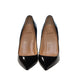 Christian Louboutin Pigalle 85 Black Leather High Heel Pumps