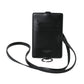 Dolce & Gabbana Black Calf Leather Lanyard Logo Card Holder Men Wallet