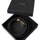 Dolce & Gabbana Purple Leather Gold Metal Buckle Belt Men