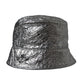 Dolce & Gabbana Metallic Silver Polyester Bucket Hat Men