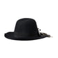 Dolce & Gabbana Black Embellished Fedora Wide Brim Hat Men