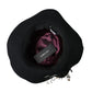 Dolce & Gabbana Black Embellished Fedora Wide Brim Hat Men