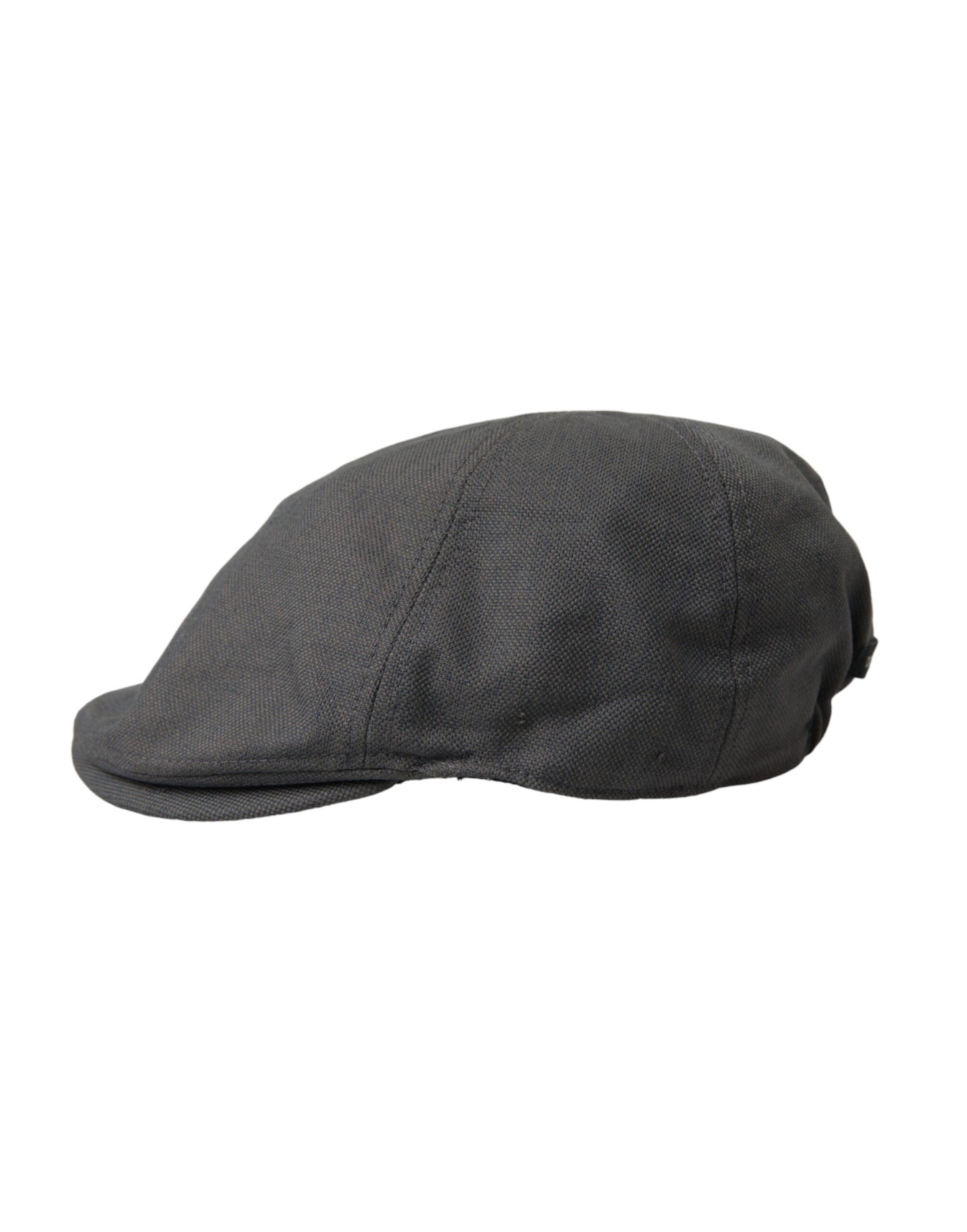 Dolce & Gabbana Dark Gray Nylon Cloth Newsboy Hat Men