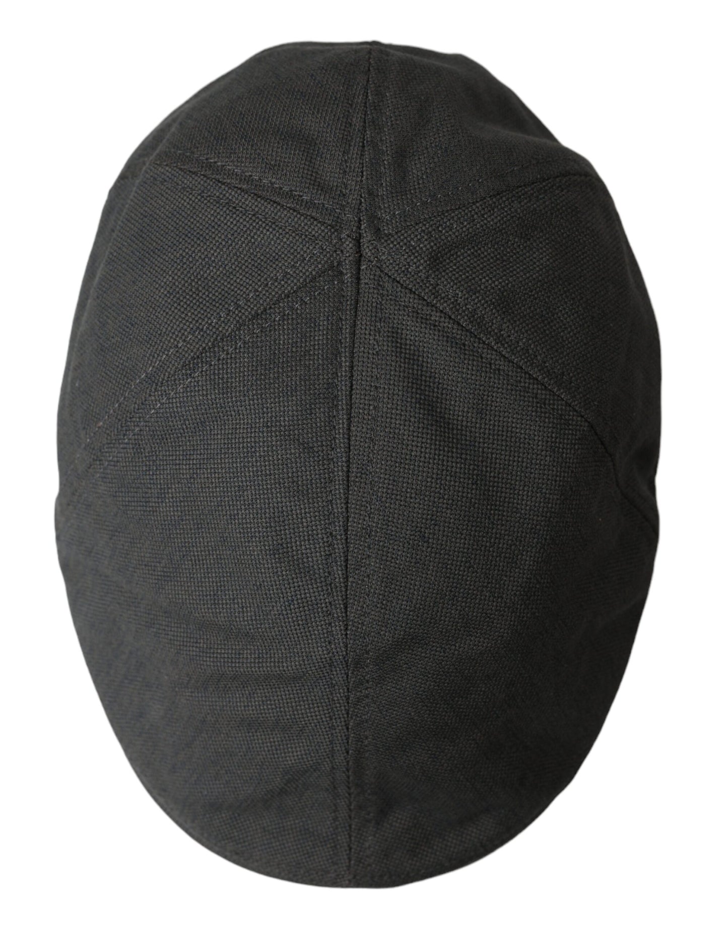 Dolce & Gabbana Dark Gray Nylon Cloth Newsboy Hat Men