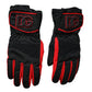 Dolce & Gabbana Black Red Nylon Wrist Length Gloves