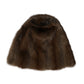 Dolce & Gabbana Brown Weasel Fur Womens Cashmere Hat Beanie