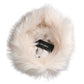 Dolce & Gabbana White Acrylic Fur Womens Bucket Hat