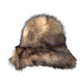 Dolce & Gabbana Brown Faux Fur Modacrylic Fedora Hat