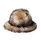 Dolce & Gabbana Brown Faux Fur Modacrylic Fedora Hat