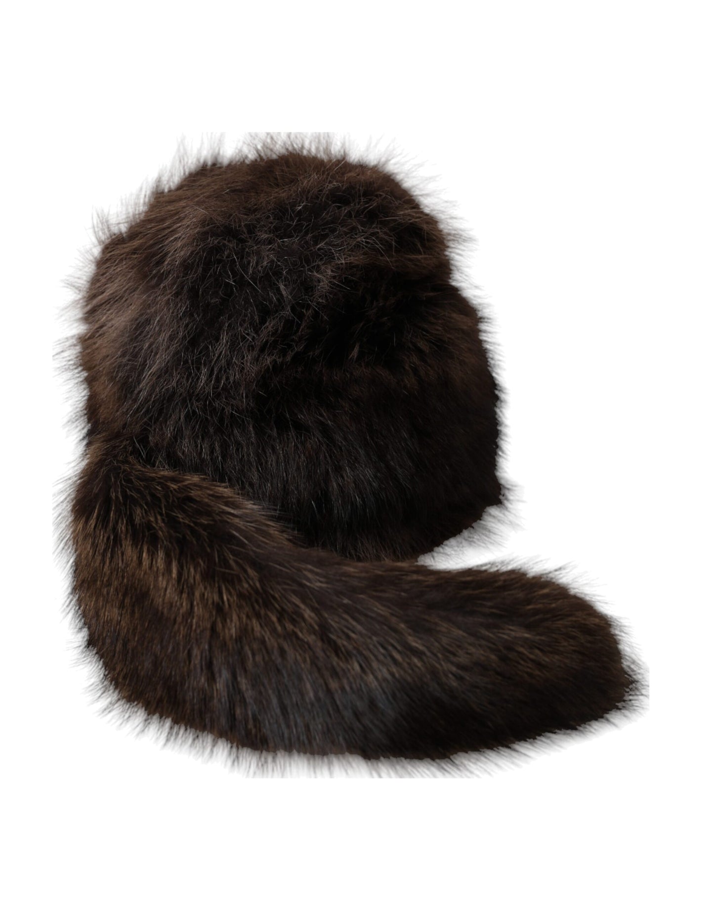 Dolce & Gabbana Women Brown Raccoon Fur Bucket Hat