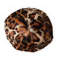 Dolce & Gabbana Brown Leopard Fur Women Bucket Hat