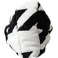 Dolce & Gabbana Black White Wool Whole Head Wrap Hat