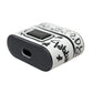 Dolce & Gabbana Black White Leather Scribble Embossed Logo Airpods Case