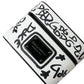 Dolce & Gabbana Black White Leather Scribble Embossed Logo Airpods Case