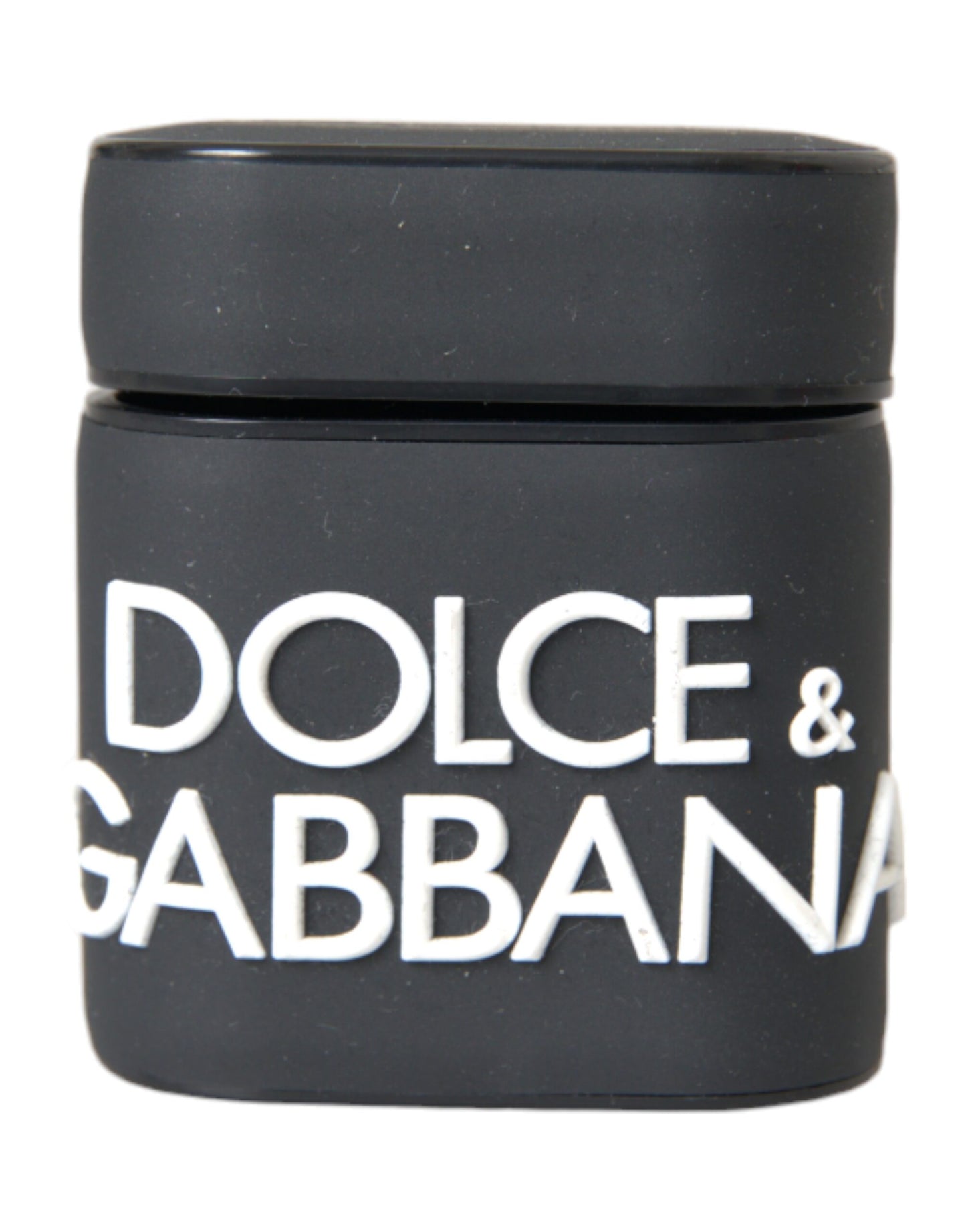 Dolce & Gabbana Black White Silicone Embossed Logo Airpods Case