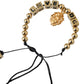 Dolce & Gabbana Gold Beaded LOVE DG Charm Fashion Bracelet