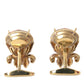 Dolce & Gabbana Gold Tone 925 Sterling Silver Crystal Cufflink