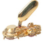 Dolce & Gabbana Gold Tone 925 Sterling Silver Crystal Cufflink