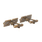 Dolce & Gabbana Gold Plated Brass Square Pin Men Cufflinks