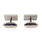 Dolce & Gabbana Silver Plated Metal Brass DG Logo Pin Cufflinks