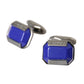 Dolce & Gabbana Silver Plated Brass Pin Crystal Cufflinks