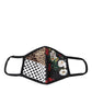 Dolce & Gabbana Multicolor Leopard Floral Elastic Ear Strap Face Mask