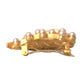 Dolce & Gabbana Gold Brass Leaf Embellished Jewelry Brooch Hair Pin