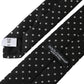 Dolce & Gabbana Black White Polka Dots 100% Silk Necktie Face Mask