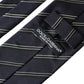 Dolce & Gabbana Black White Stripes Silk Adjustable Tie