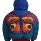 Dolce & Gabbana Multicolor Butterfly Hooded Puffer Jacket