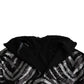 Dolce & Gabbana Black Silver Sequined Polyester Sweater